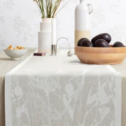 Airy beige löpare 35X120 - Ekelunds Linneväveri