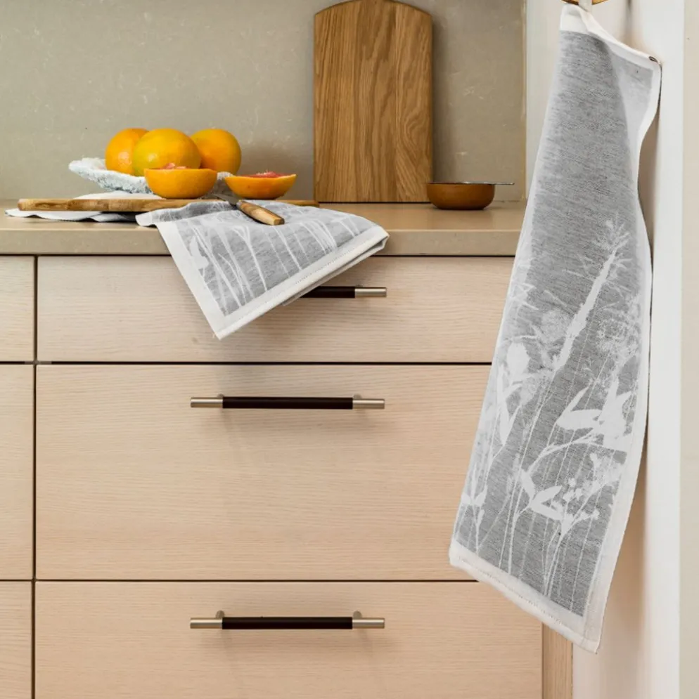 Airy grå kökshandduk 35X50 - Ekelunds Linneväveri
