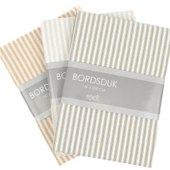 Anna Bordsduk Havre – Randig bomullsduk 140x250 cm