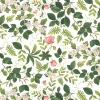 Blomsterlund grön - tyg