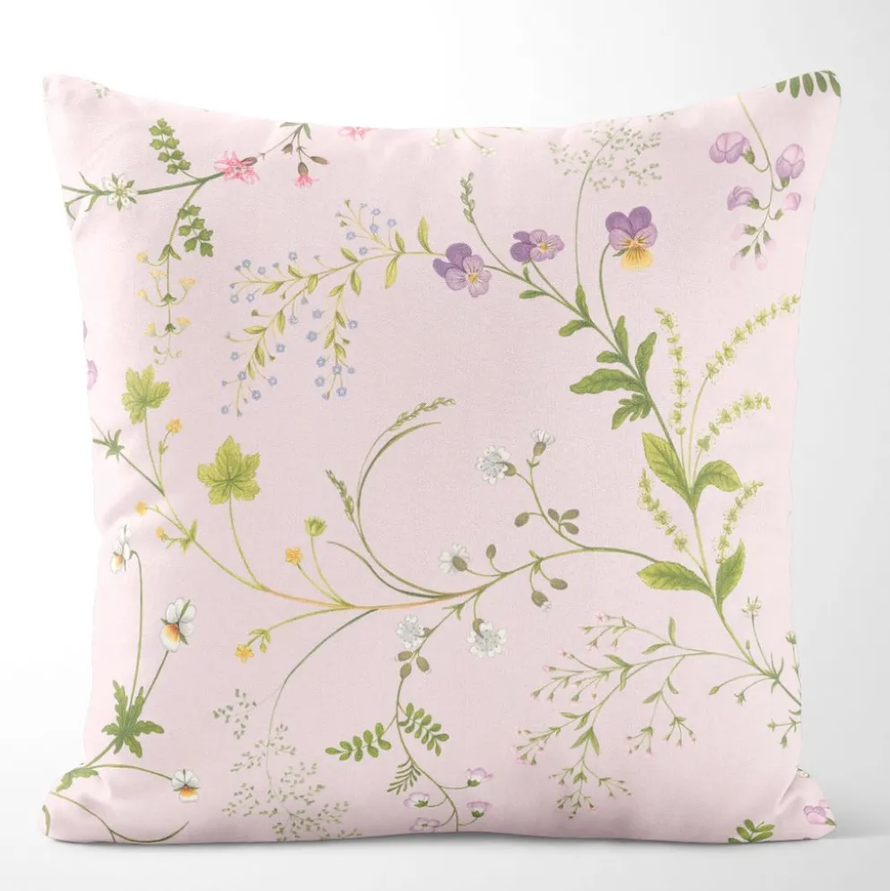 Blomsteryra rosa kuddfodral