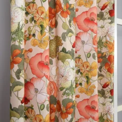 Capucine orange gardiner – Färgstark blommig gardin