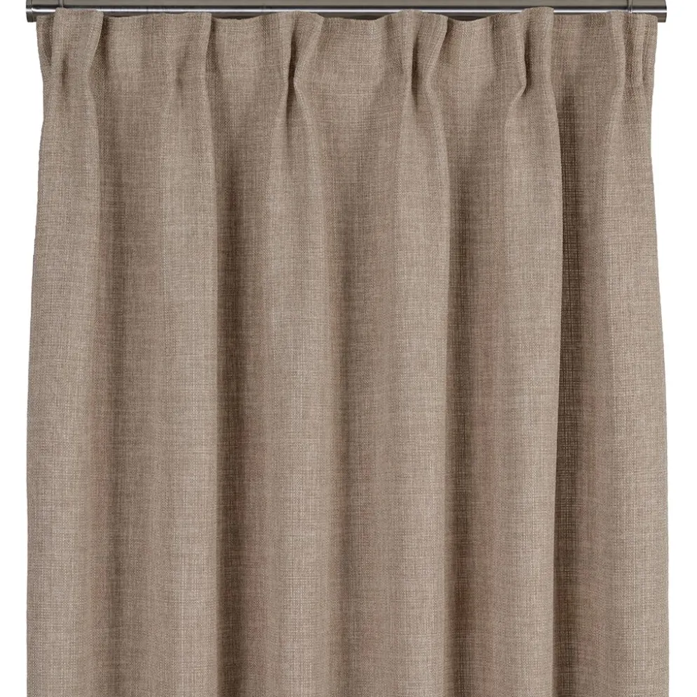 Charlie beige gardiner - elegant struktur och mjukt fall