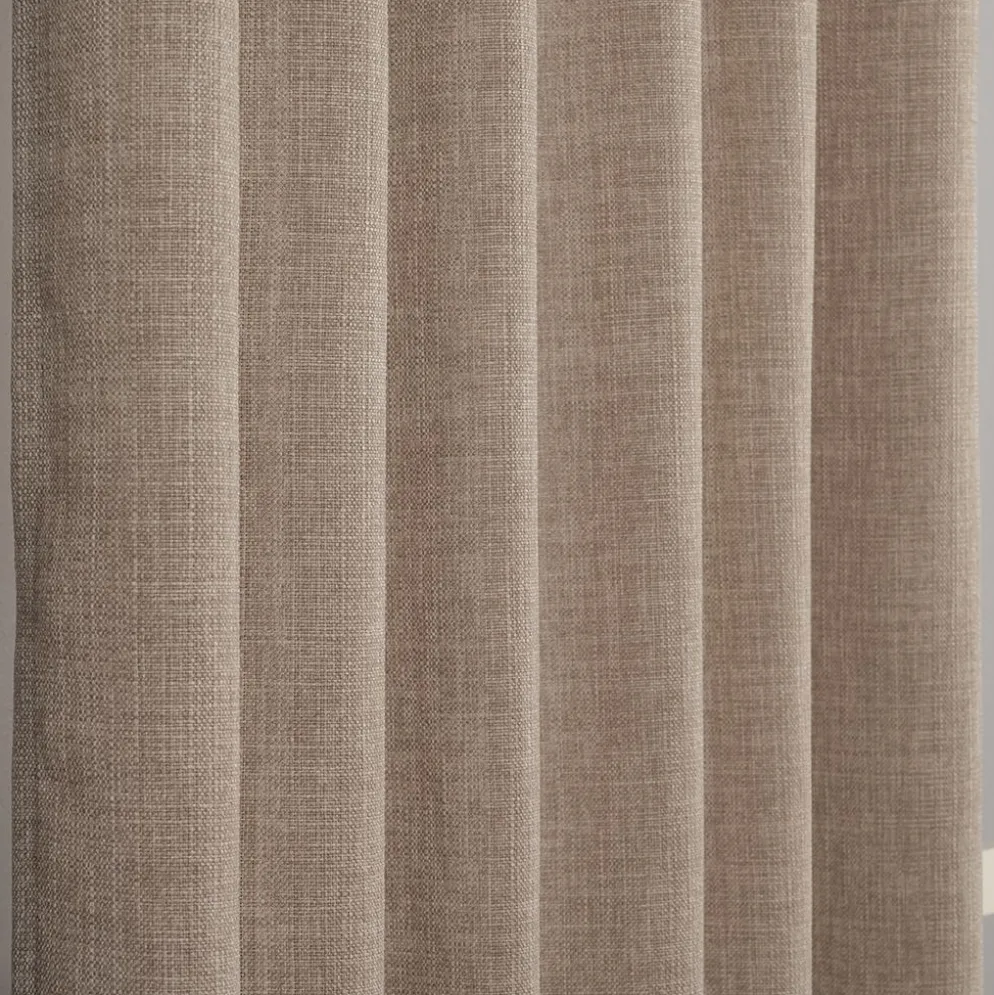 Charlie beige gardiner - elegant struktur och mjukt fall