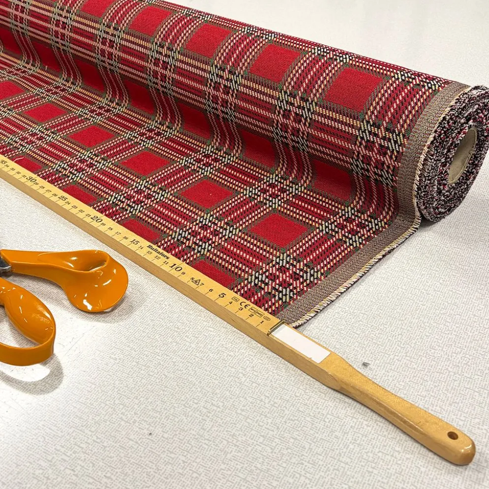 Check Classic Holiday gobeläng – Klassisk jultextil i rutmönster