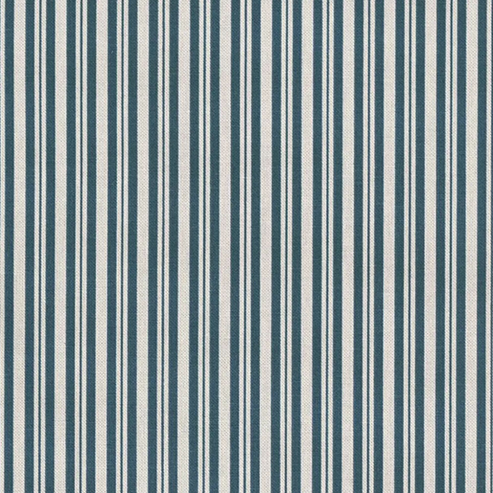 Classic Stripe Scene blå randigt tyg