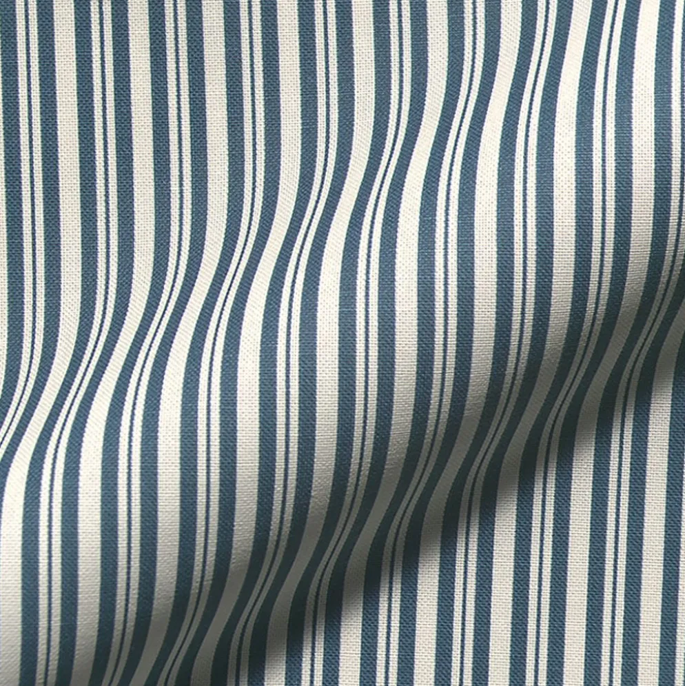 Classic Stripe Scene blå randigt tyg