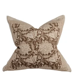 Dante nougat kuddfodral 48x48cm - tidlös charm för soffan och favoritfåtöljen