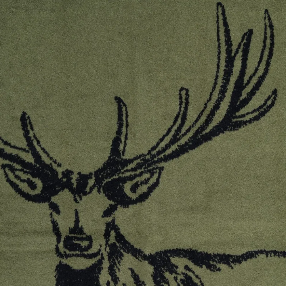 Deer grön filt