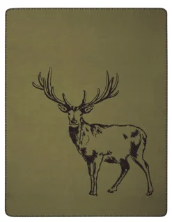 Deer grön filt