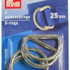 D-ring silver 25mm