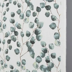 Eucalyptus leaves vit tyg