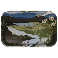 Fjällvandring grön-blå bricka