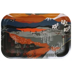Fjällvandring orange bricka