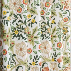 Flora grön gardiner