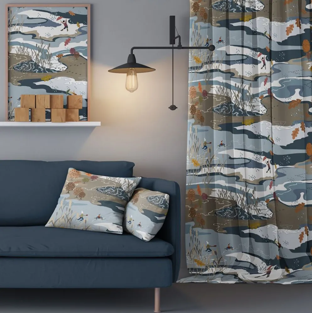 Friska vindar beige tyg