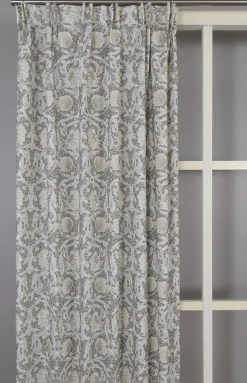 Grace beige gardiner - Klassisk blommig Arts and Crafts design