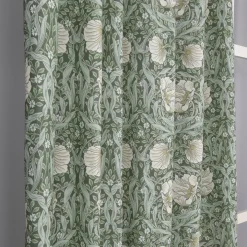 Grace grön gardiner - Klassisk blommig Arts and Crafts design