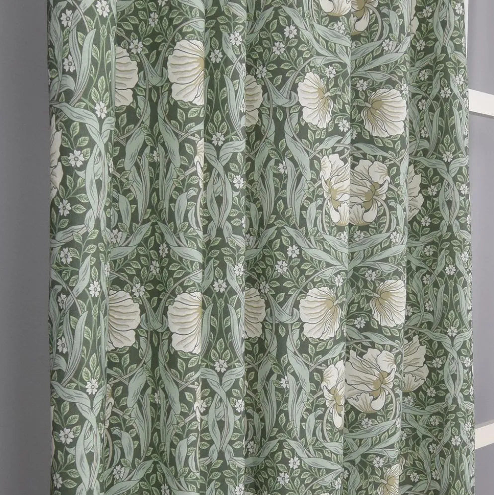 Grace grön gardiner - Klassisk blommig Arts and Crafts design
