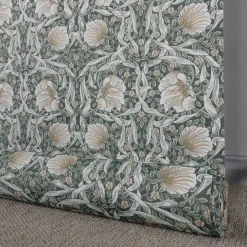 Grace grön gobeläng - Klassisk blommig Arts and Crafts design