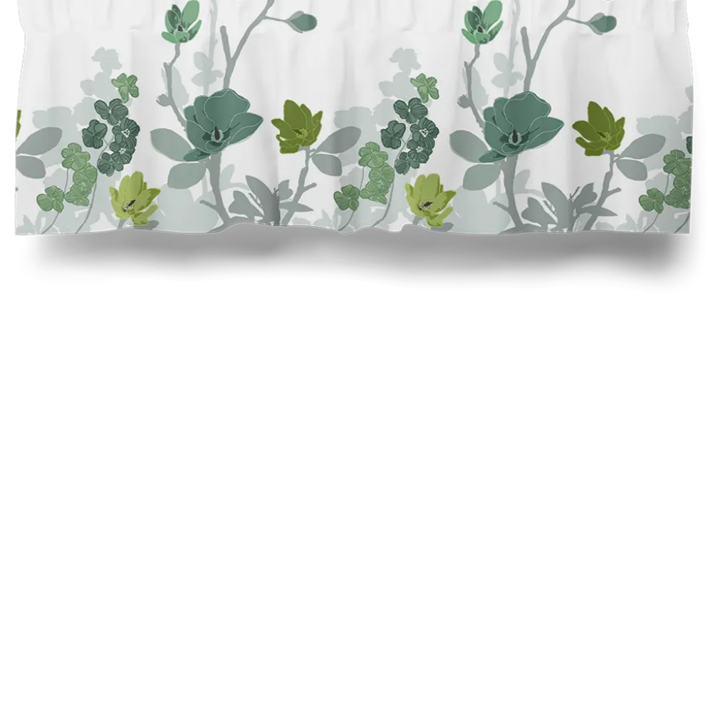 Grandiflora grön gardinkappa metervara