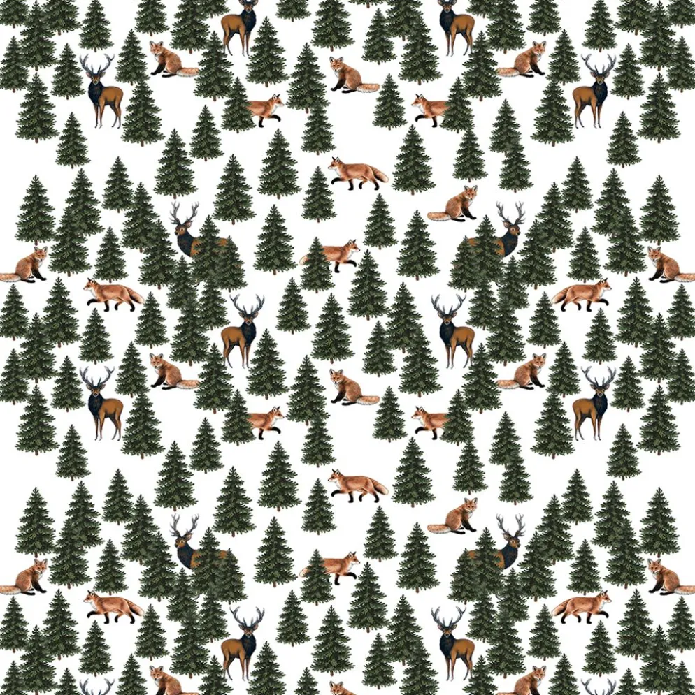 Granskog grön tyg
