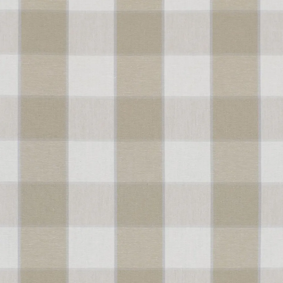 Gripsholm klassiskt beige och vit rutigt tyg