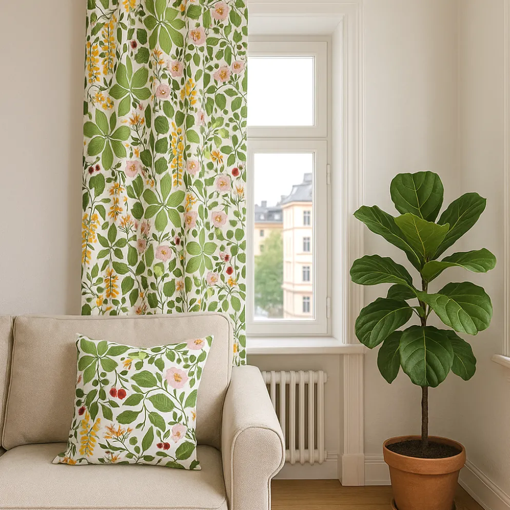 Haga multi blommiga gardiner