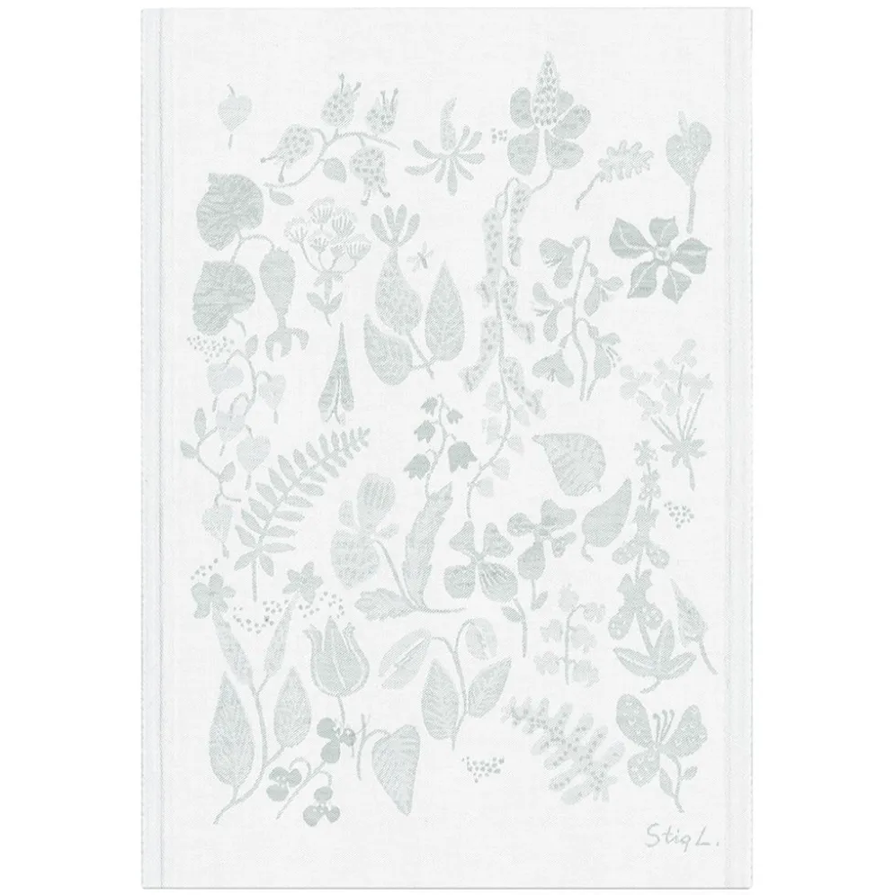 Herbarium kökshandduk 35X50 i halvlinne - Design av Stig Lindberg