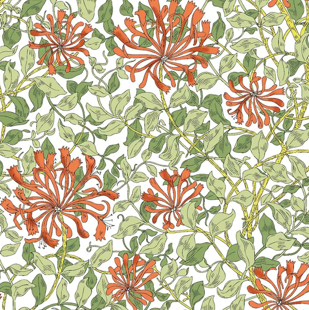 Honeysuckle terrakotta gardintyg