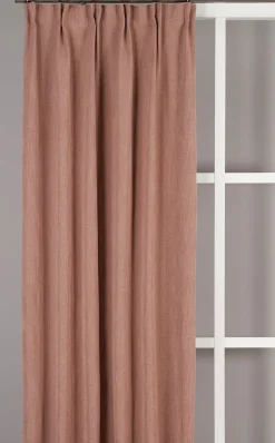 James rosa gardiner – Modern linne-look med lyxigt fall