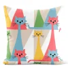 Kitty multi kuddfodral med retro katter
