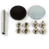 Lädernitar 9mm silver