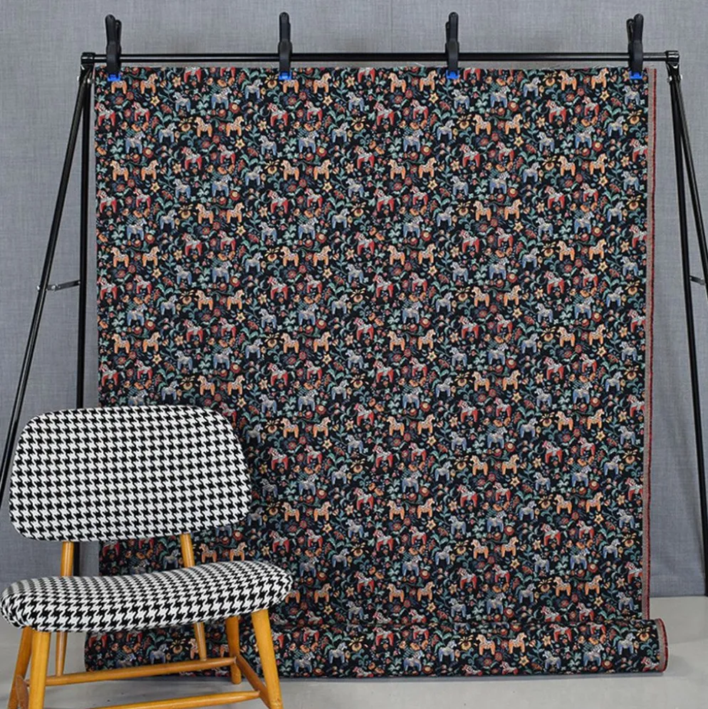 Leksand mini svart jacquard