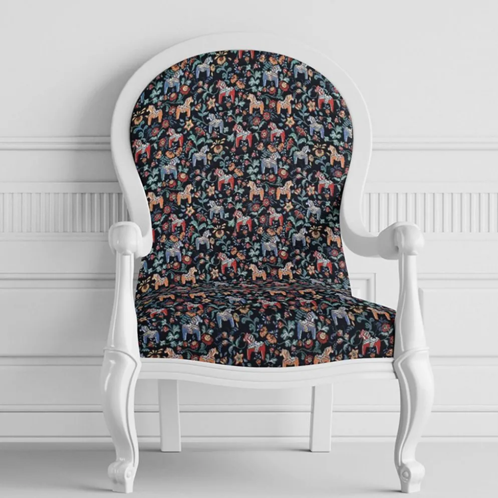 Leksand mini svart jacquard