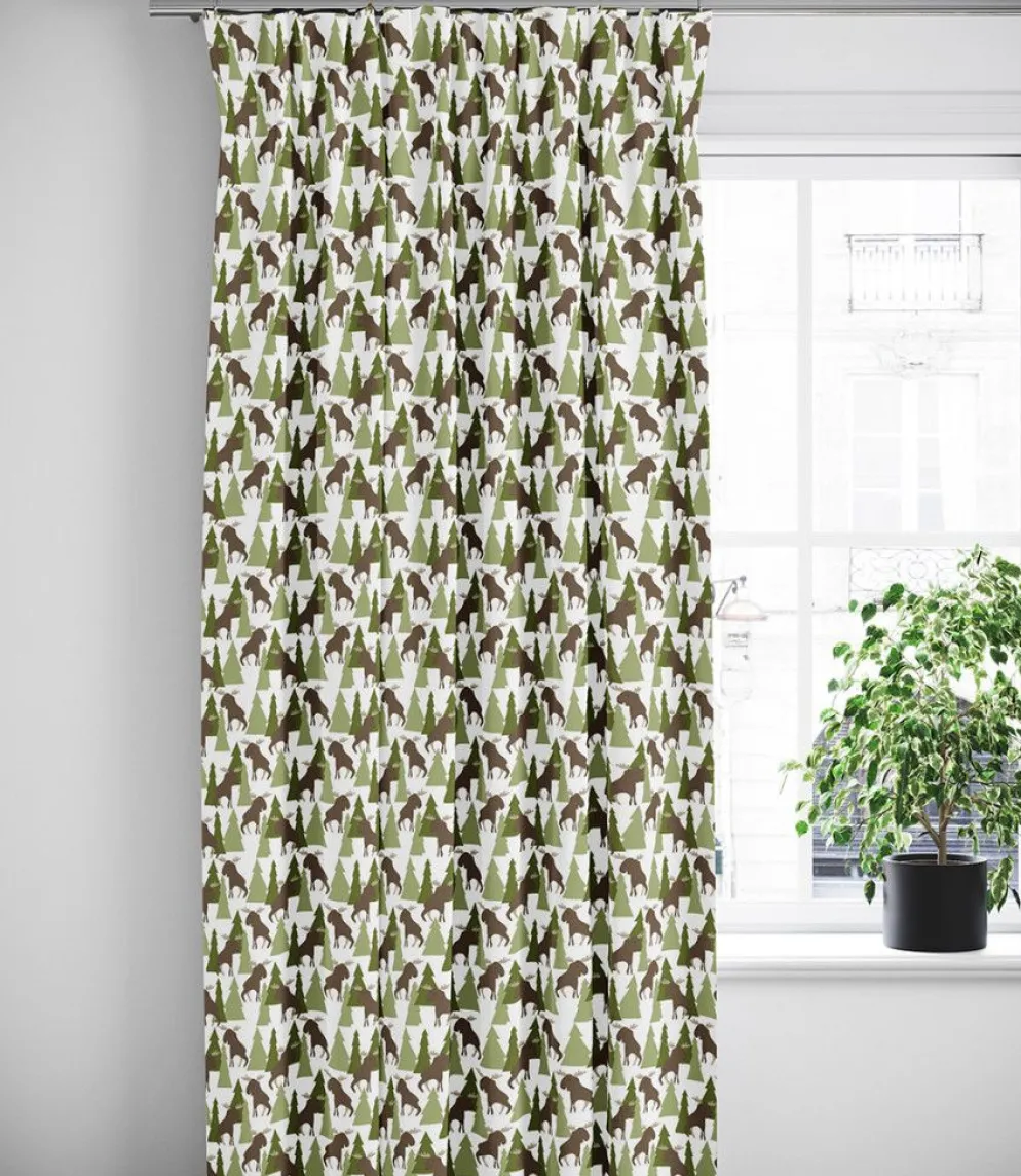 Älgamark grön tyg