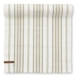 Linara beige löpare 35x120 cm – Randig bordslöpare