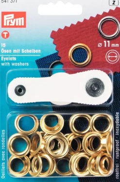 Öljetter 11mm guld