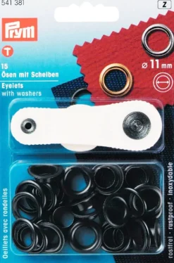 Öljetter 11mm svart