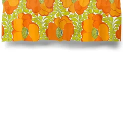 Love grön-orange gardinkappa metervara