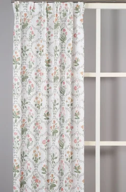 Mary multi gardiner - Blommiga gardiner i slub