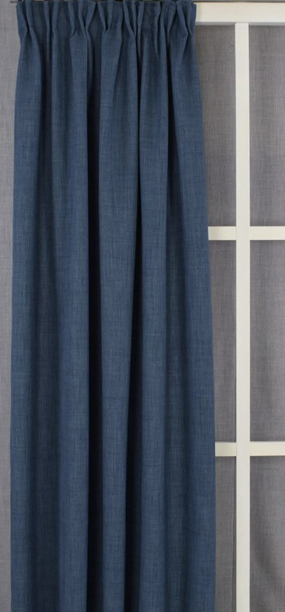 Milo denim gardiner – Tidlös design med fin struktur