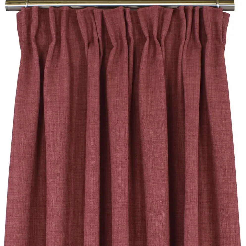 Milo marsala gardiner - Tidlös design med fin struktur