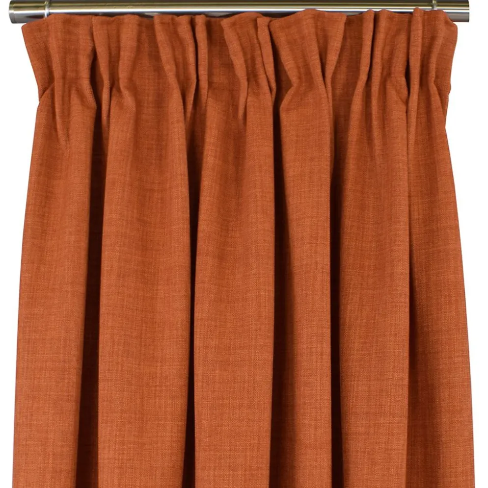 Milo orange gardiner - Tidlös design med fin struktur