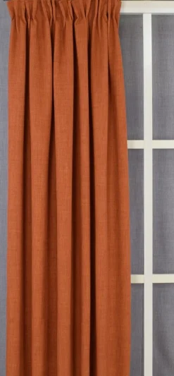 Milo orange gardiner - Tidlös design med fin struktur