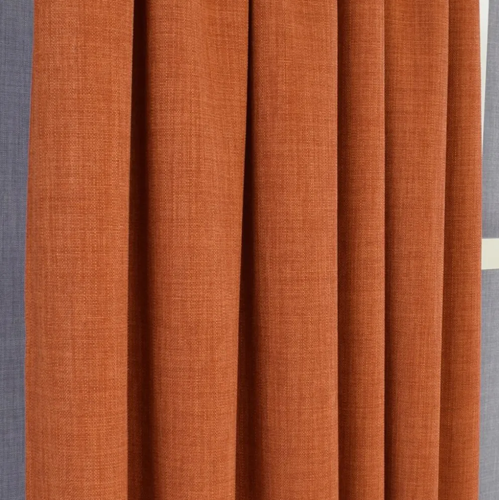Milo orange gardiner - Tidlös design med fin struktur