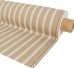 Norwich beige tyg med vita ränder