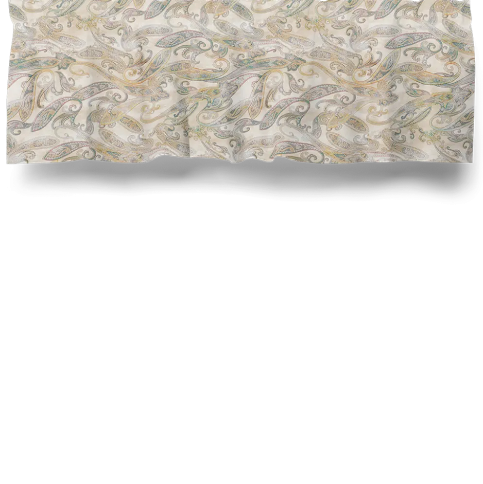 Orient beige gardinkappa metervara