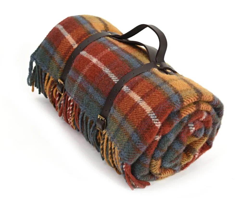 Picknickfilt för äventyret -Antique Buchanan/Brown, 145 x 183 cm