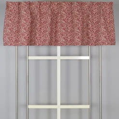 Ramas röd-beige gardinkappa metervara med kvistar och blad